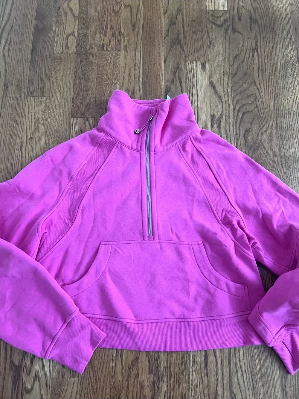 Lululemon 1/2 Zip Cropped Scuba Sweatshirt - Picture 7 of 14